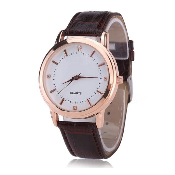 Customized Logo Ladies Fashion Watches , Classic Ladies Watches With Brown / Black Strap