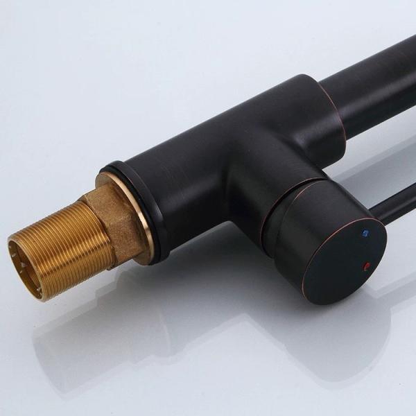 Hot Cold Water Kitchen Faucet with Swivel Extension Spring Pull Out Pull Down Sprayer