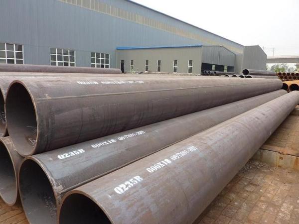 A espiral do grande diâmetro soldou o tratamento de superfície preto Q235 do diâmetro exterior da tubulação de aço 508mm
