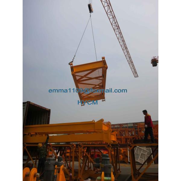 La tête de marteau est une grande grue de tour qtz7550 25T Charge 75M Jib