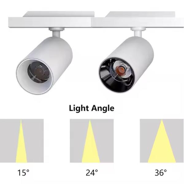 Energy Saving Aluminium Spotlights 3000K 4000K 6000K Magenetic LED Track Spot Light