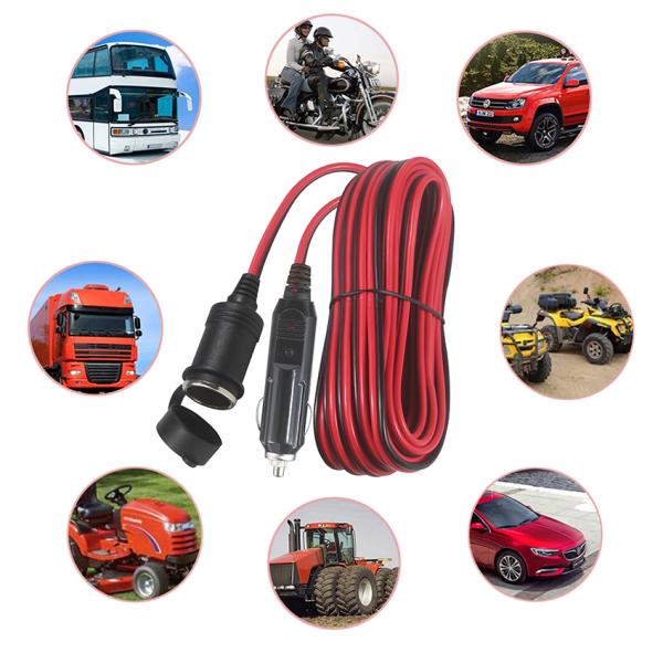 Сигаретный зажигалка для автомобилей Мужчина к женщине Кабель солнечной энергии 0,5 м-5 м длина