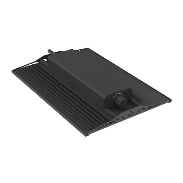 100W Dimmable Black Aluminum LED Grow Light With 288 White LEDs For Full Spectrum Plants