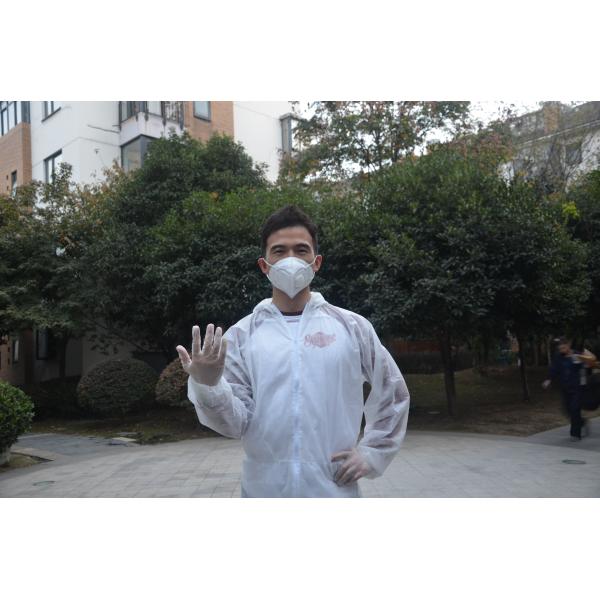 Chemical Working White PP SMS Non-toxic Medical Coverall Suit