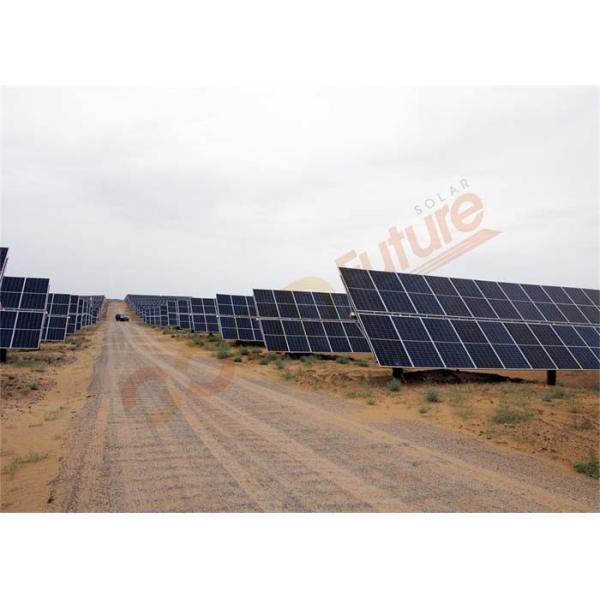 Отслежыватель оси оси 500KW 1 горизонтальный одиночный с 90 гальванизированными модулями