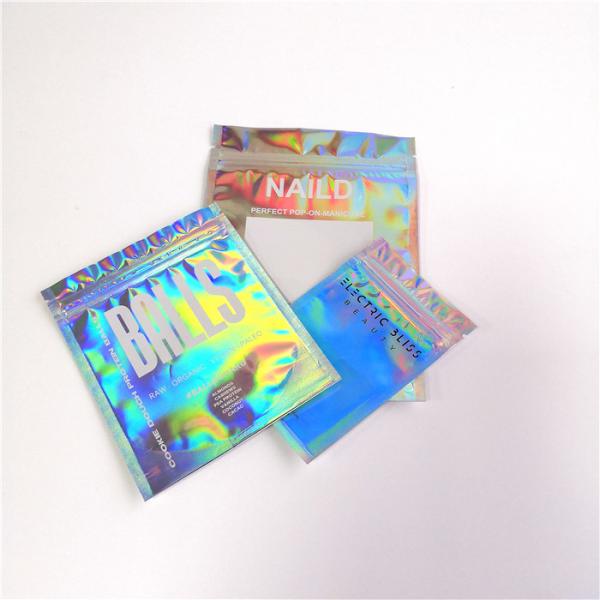 Material de empacotamento cosmético Ziplock do ANIMAL DE ESTIMAÇÃO do saco de Mylar do holograma/filme do holograma