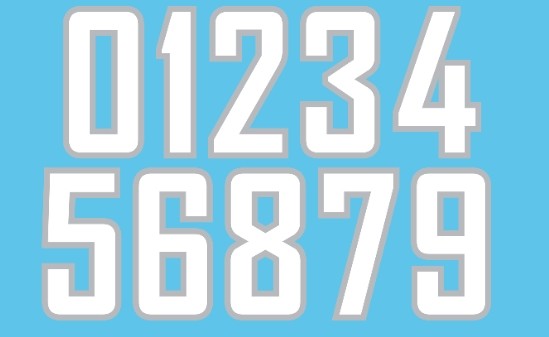 Customizable Heat Transfer Letters And Numbers Versatile Football Jersey Letters