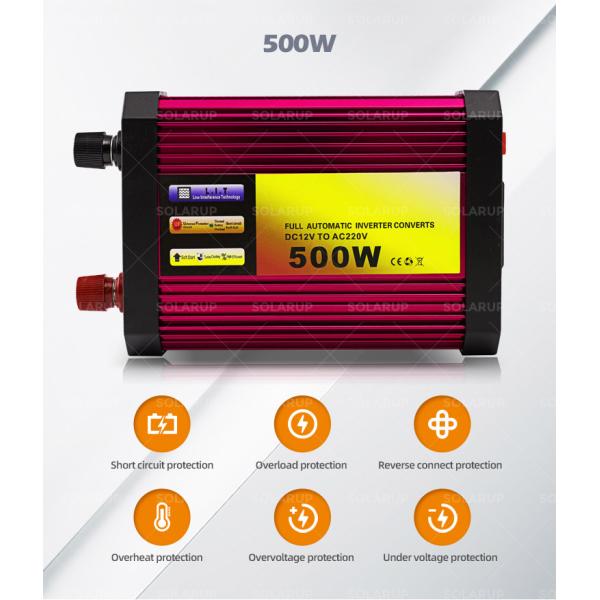 Photovoltaic 12V Dc Power Hybrid Solar Inverter 500W Kit Solar Panel Hybrid Inverter Battery
