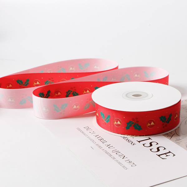 Embalagem de festas Faixa impressa para presente de Natal Embalagem de artesanato DIY Embalagem