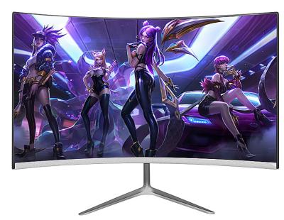 Three Side Borderless Curved Widescreen Computer Monitor For Gaming Desktop