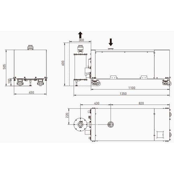 Pompe à vide à vis sèche ultra sans huile GSC300B(D) 300m3/h