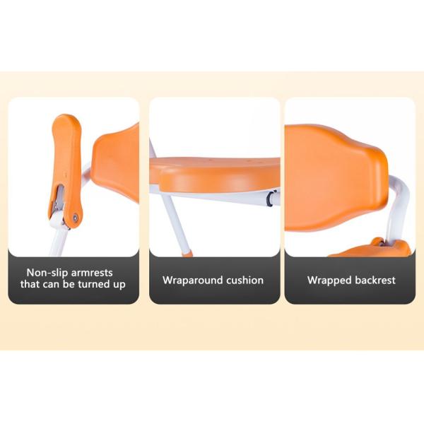 Foldable Bathroom Chair For Elderly 67*56* 78-89cm Medical Shower Chair Wrapped Backrest