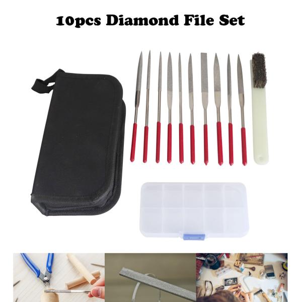 Electroplated Metal File Set For Metal Glass Stone Rough Carving