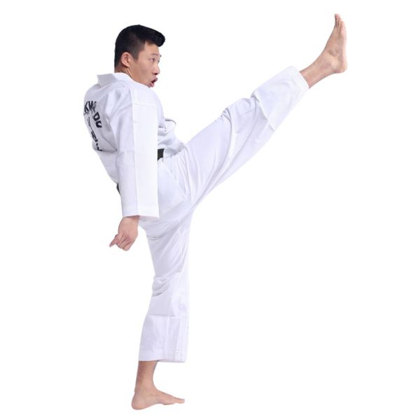 Uniforme de Taekwondo 100% coton personnalisable, antibactérien, vêtements de Taekwondo