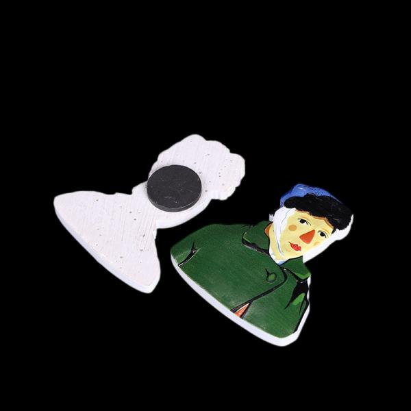 Classic Oil Painting Character Zinc Alloy Lapel Pin Art Cultural Brooch Centrifugal Cast Equipment