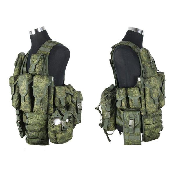 EMR 1000D Polyester Camouflage Tactical Vest With Digital Molle Pack