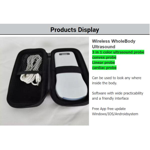 GYN Ultrasound Instruments Wireless Portable Clinical Probe Analytical Instruments Mobile Ultrasound Machine