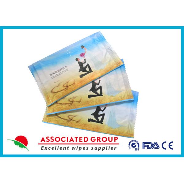 20 * 16cm Unscented женственное обтирает ингредиенты 10PCS/сумку 50GSM Skincare