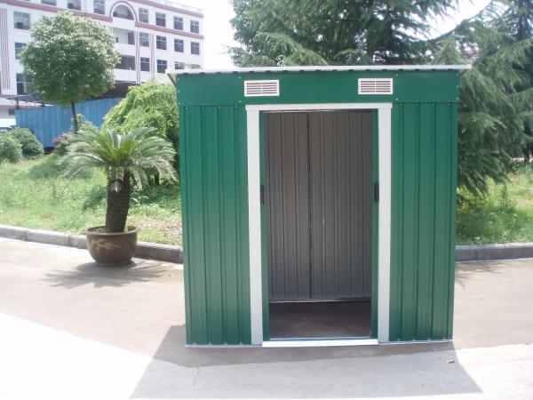 Color Coated Steel Garden Sheds Plate Storage Larger Internal Storage