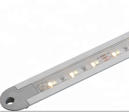 20000 Hours Working Time Light Gray Aluminum Profile Color Changing LED Cabinet Lights