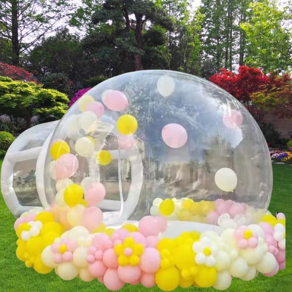 Custom Artwork Supported Outdoor Inflatable Bubble House for Events Parties and Weddings