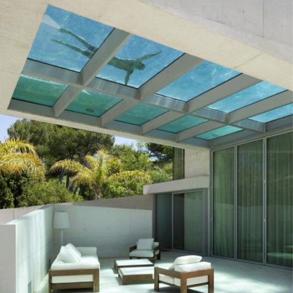 High Light Transmission Acrylic Glass Swimming Pool Wall Panels
