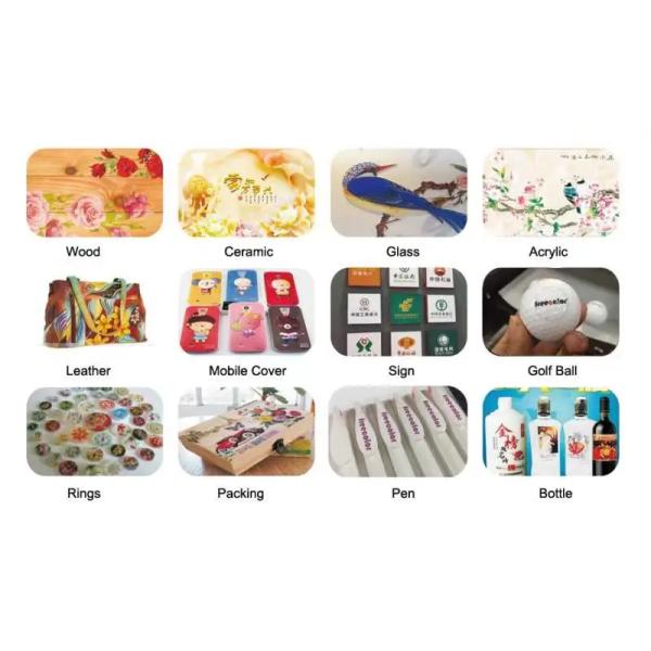 Ультрафиолетовый принтер DTF с лаком цвета для телефонного чехла / подарков / фото / шаров / металла / пластика / кожи / чашки печати