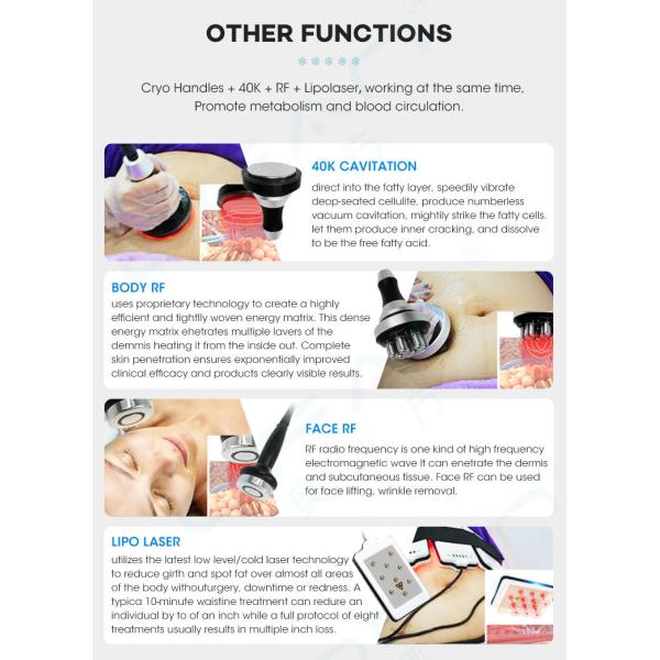 650nm 5 In 1 Vacuum Ultrasonic Cavitation Rf Fat Reduction Laser Lipo Machine