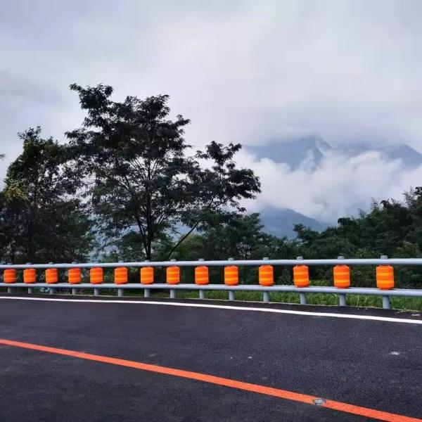 Philippines Hot Sales Traffic Safety EVA Roller Guardrail Highway Anti-Crash Barrier