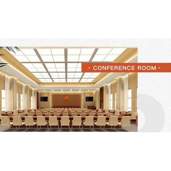 Древесные акустические панели с канавками Внутренний конференц-зал Деревянные стеновые панели Поглощение звука