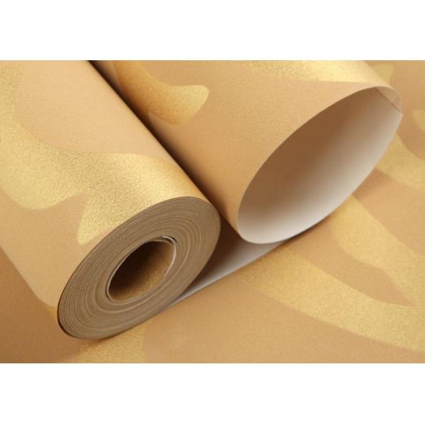 Съемные европейские обои типа с роскошной золотистой картиной листьев