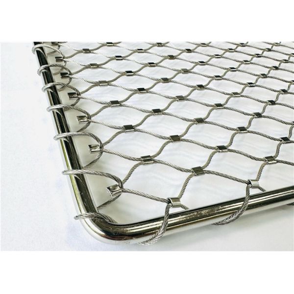 Filet de câble flexible en acier inoxydable de qualité 316 de 2 mm pour enclos d'animaux de zoo et volières