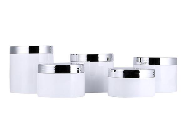 89mm 200ml White PET Face Cream Jars With Screw Cap