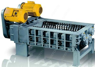 Powerful Double Axis Waste Rubber Tyre Recycling Machine SN - DS - 1500 Environmental