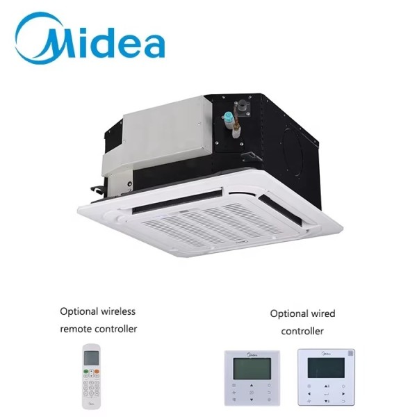 Compact Four-Way Cassette VRF CE Certified BMS Integration Office Retail HVAC Drop-and-Go Four-Way Cassette That Fits a 620×620 mm Ceiling Tile Opening