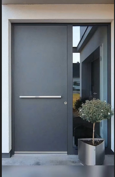 Puertas exteriores de aluminio sólido para la entrada principal