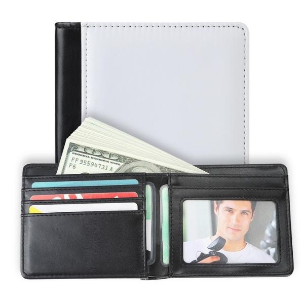 Sublimation Mens Wallet Custom Leather Bifold Wallet