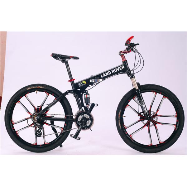 High grade customized logo Shimano hydraulic disc brake 27 speed aluminium alloy folding travel mountain bicycle