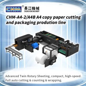 High Speed A4 Paper Cutting And Wrapping Machine  Output 10 Reams/Min A4 Paper Production Line Chm Machine