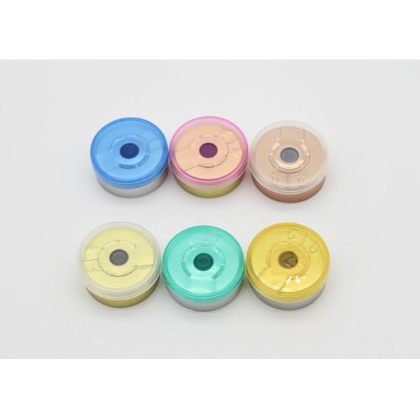 Medicinal Aluminum Plastic Caps , Cosmetic Glass Vial Cap With Multiple Color