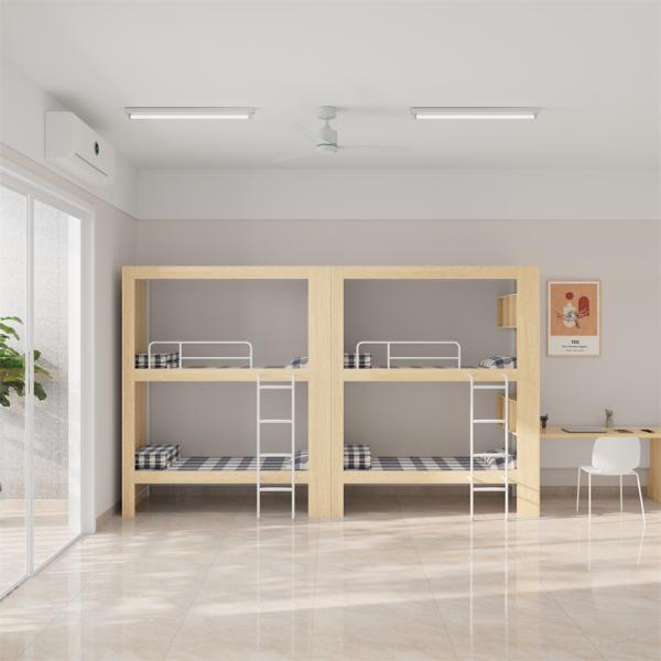 Cama de cama escolar com fábrica de produção automatizada e embalagem