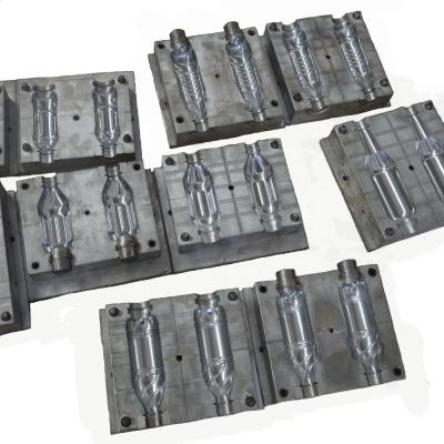 Molde de garrafa de sopro de plástico de duas cavidades semiautomático para fabricação de garrafas PET