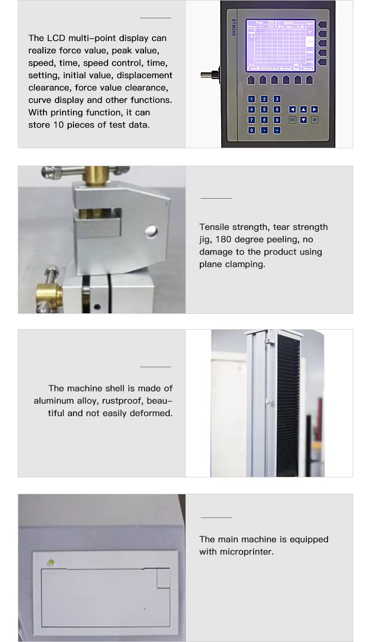 5kN Max Test Force Electronic Universal Testing Machine with Touch Screen Interface for Tensile Compression Strength