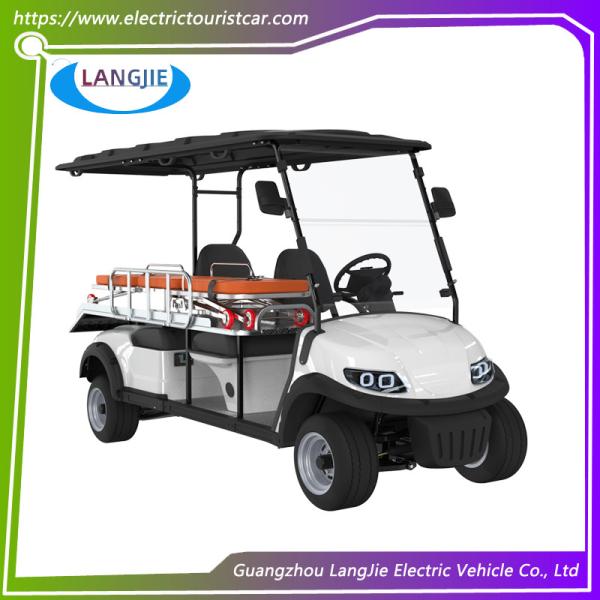 2 места + 1 кровать Электрические тележки для гольфа Мотор AC 5 кВт Электрическая машина скорой помощи Для больницы