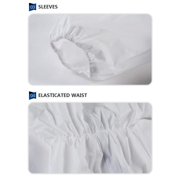 Disposable Medical Virus Protective Clothing Sms Non Woven Isolation Suit For Hospital