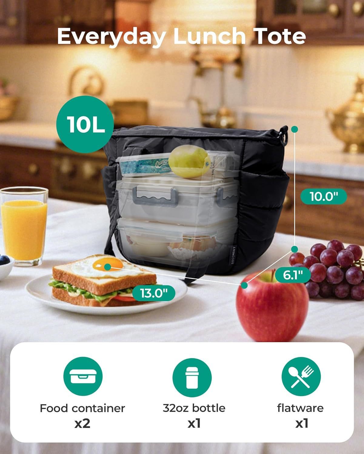 10L Capacity Customizable Design Lightweight 220G Storage Bag Organizer Bag