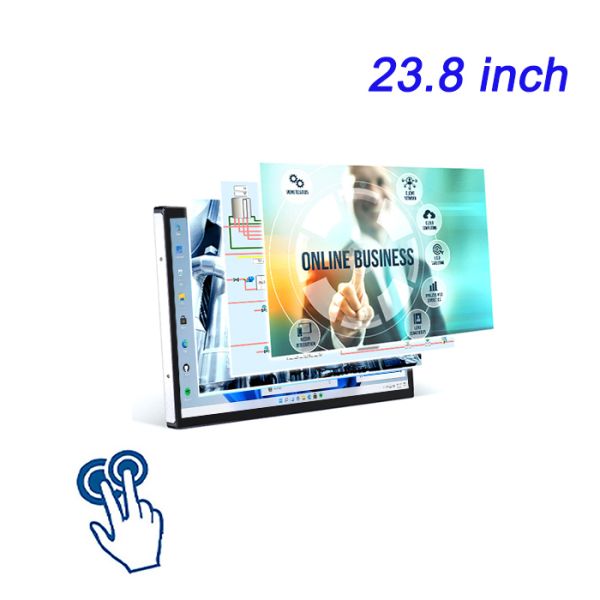23.8 inch Customizable Drivers and Software Support Included Capacitive Touchscreen Industrial Panel Mount Monitor with Metal Frame