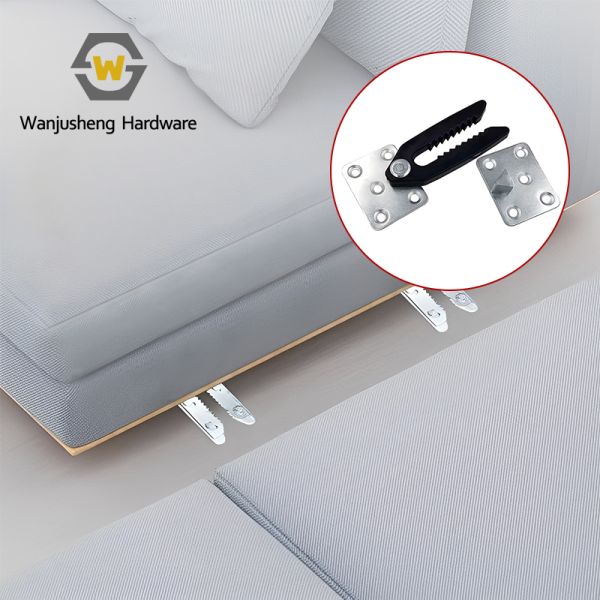 Insert Buckles Disassembly Accessories Crocodile-Mouth Hinge Bases Fixators and Bolt Fasteners for Sofa Bottom Connecting Parts
