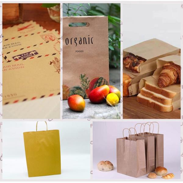 60gsm 70gsm Kraft Paper Vrgin Bamboo Pulp Yellow Brown Jumbo Roll Size