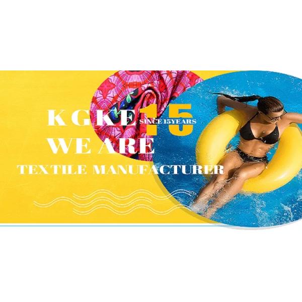 doux superbe réutilisé pour le tissu de Spandex de polyester de vêtements de bain de tenue de plage de bikini